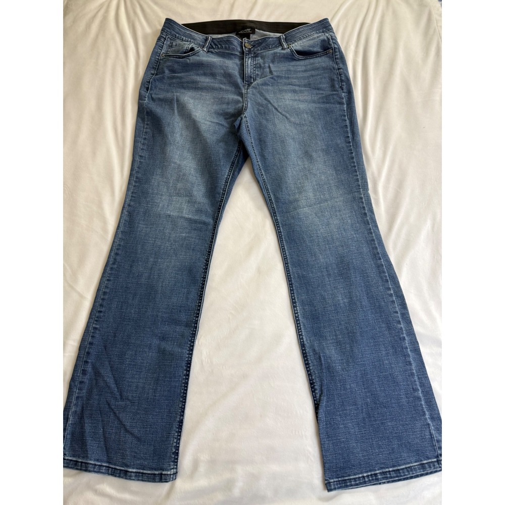 Venezia Lane Bryant Women 20L Bootcut Jeans Medium Wash Stretch Blue Denim